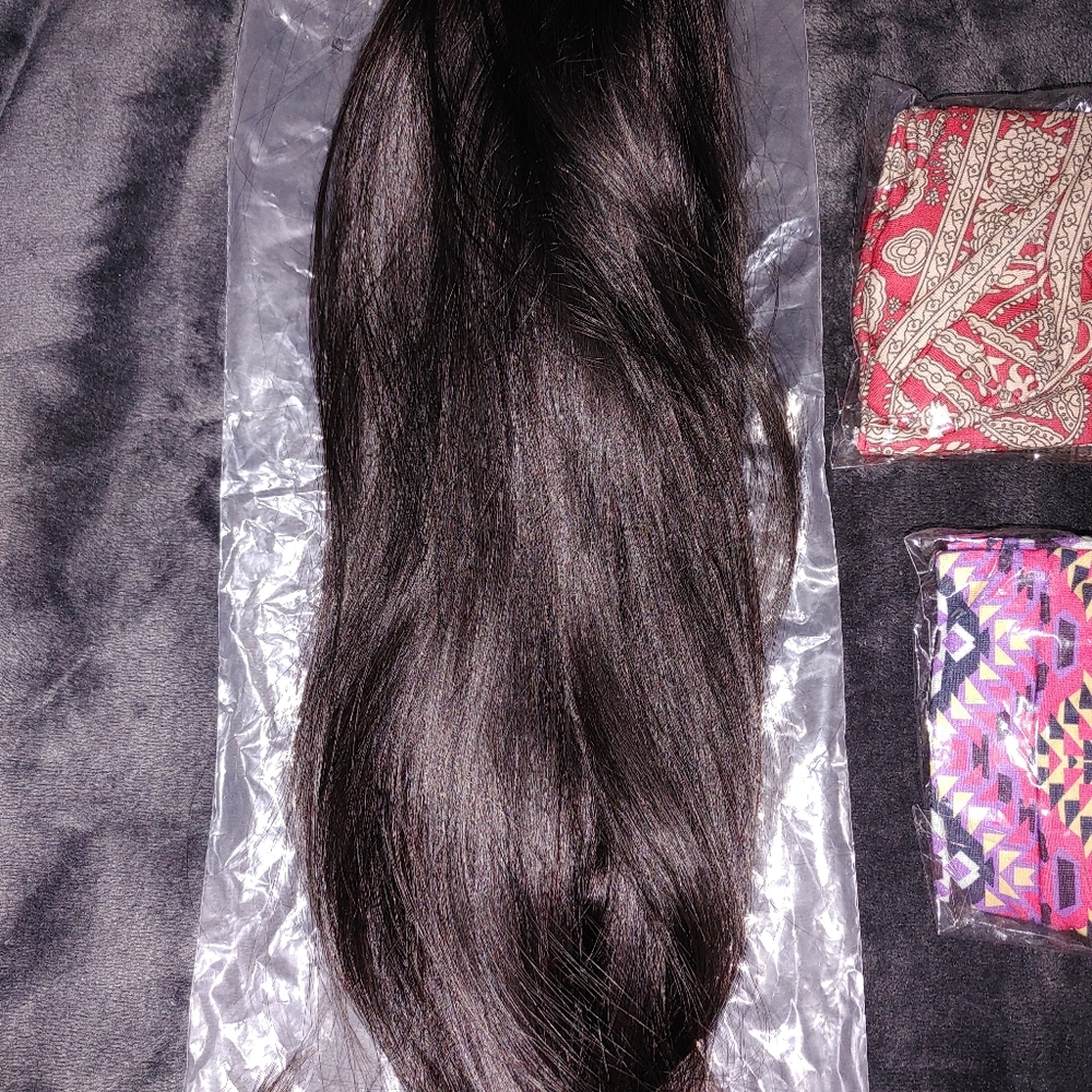Headband Wig Virgin Human Hair Straight Hair Wigs Fashion Half Wig